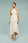 LIYANA | Vestido con volantes en espiral