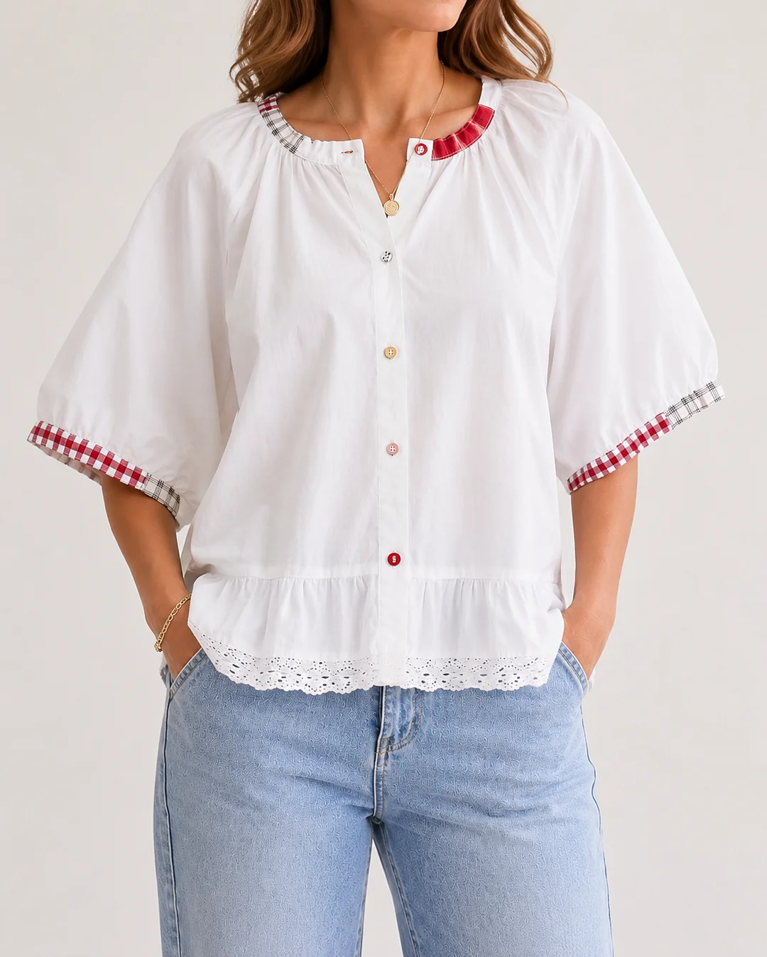 Blusa de algodón