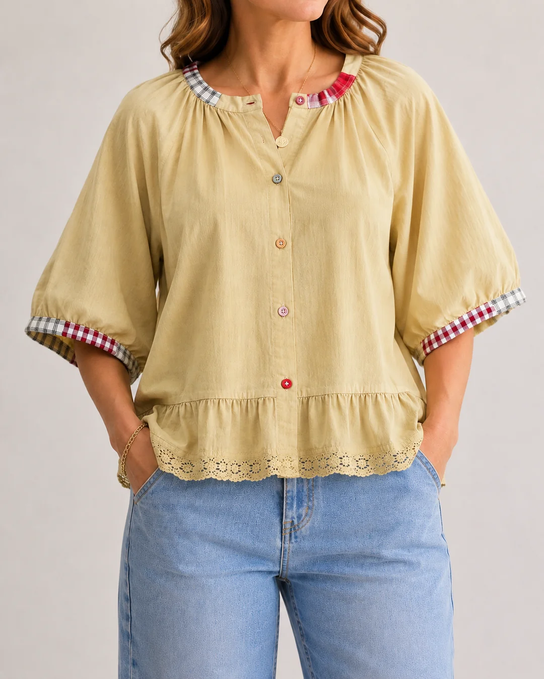 Blusa de algodón